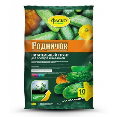 Грунт "Родничок" 10л  для (огурцов,патисонов и тыкв)