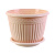 Кашпо Византия с блюдцем 15л Пудровый