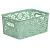 Корзинка "Ромашки" 3л 235х173х105мм (нефрит) (то)