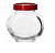 Банка с красной пластиковой крышкой БЕЛЛА 200мл