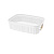 Лоток "VELVET", 255х190х70мм, 2,65л (белый) (то)