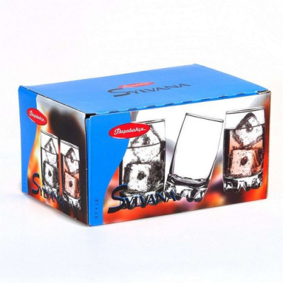 СИЛЬВАНА стаканы для виски 185мл.6шт