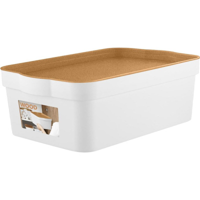 Ящик для хранения 6л Keeplex Wood 320х211х110мм (то)