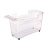 Контейнер для хранения "Tule" 12,5л, 453х160х257мм с ручкой на роликах (бесцветный)