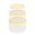 Набор ёмкостей "Смак" (0,5л; 0,7л; 1л) (светло-желтый)  (то)