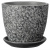 Горшок Гризайль серый бутон №8 Горшок Гризайль серый бутон №8