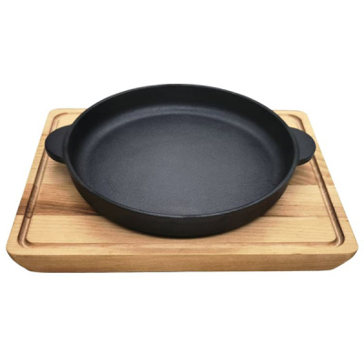 Сковорода порц чугун 16см с 2руч на подставке MY REAL IRON COOK