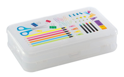 Коробка для мелочей с декором 225х135х53 ММ (бесцветный)