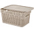 Корзина прямоугольная Ajur 5л (281х185х139мм) бежевый топаз (то)