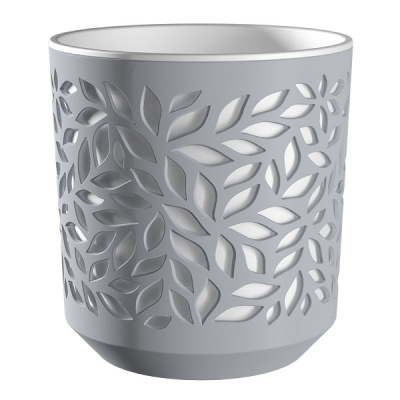 Кашпо Leaves 4л Серый/Белый