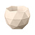 Кашпо Топаз 0,5л (0,45л) Кремовый