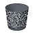 Горшок для цветов "Stone Flower" D100мм, 0,5л с прикорневым поливом с декором (серый)