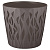 Горшок для цветов Winds D340мм 20л c дренажной вставкой 18,7л антрацит (то)