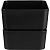 Кашпо "Фиори" 0,45л Черный стиль