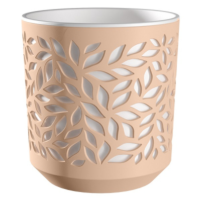 Кашпо Leaves 8л Пудра/Белый