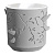 Кашпо "Колибри" 2,5л Серый жемчуг/Белый