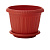 Горшок для цветов "Basil" D230мм, 4л с поддоном (терракотовый)