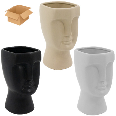 Кашпо-ваза художественное керамическое 13*15*25см