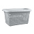 Корзина универсальная 20л 450х300х250мм (светло-серый) (то)