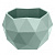 Кашпо Топаз 0,5л (0,45л) Нефрит d12,3 h10см 