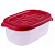 Контейнер Flexo 0,65л прямоугольный (красный) (то)