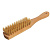 Щётка для одежды с ручкой натуральная щетина белая 240Х40Х16 80 пучков бук, воск