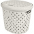 Корзина для белья Rattan 14л молочный туман (то)