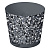 Горшок для цветов "Stone Flower" D200мм, 4л с прикорневым поливом с декором (серый)