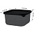 Контейнер д/продуктов Black 0,4л квадр. с гибк.крышкой (то)